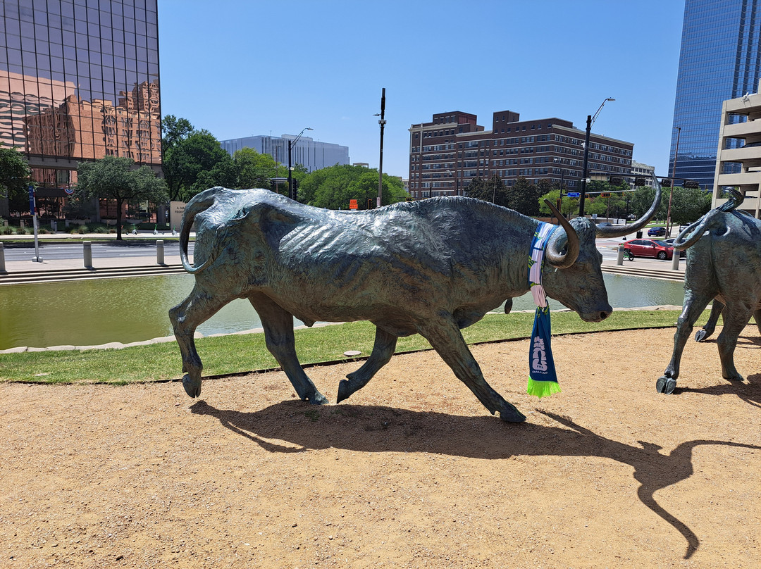 Dallas Cattle Drive Sculptures-达拉斯必去景点