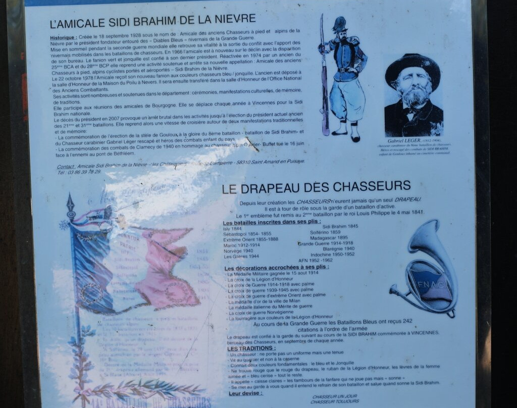 Stèle à la mémoire des chasseurs à pied景点图片