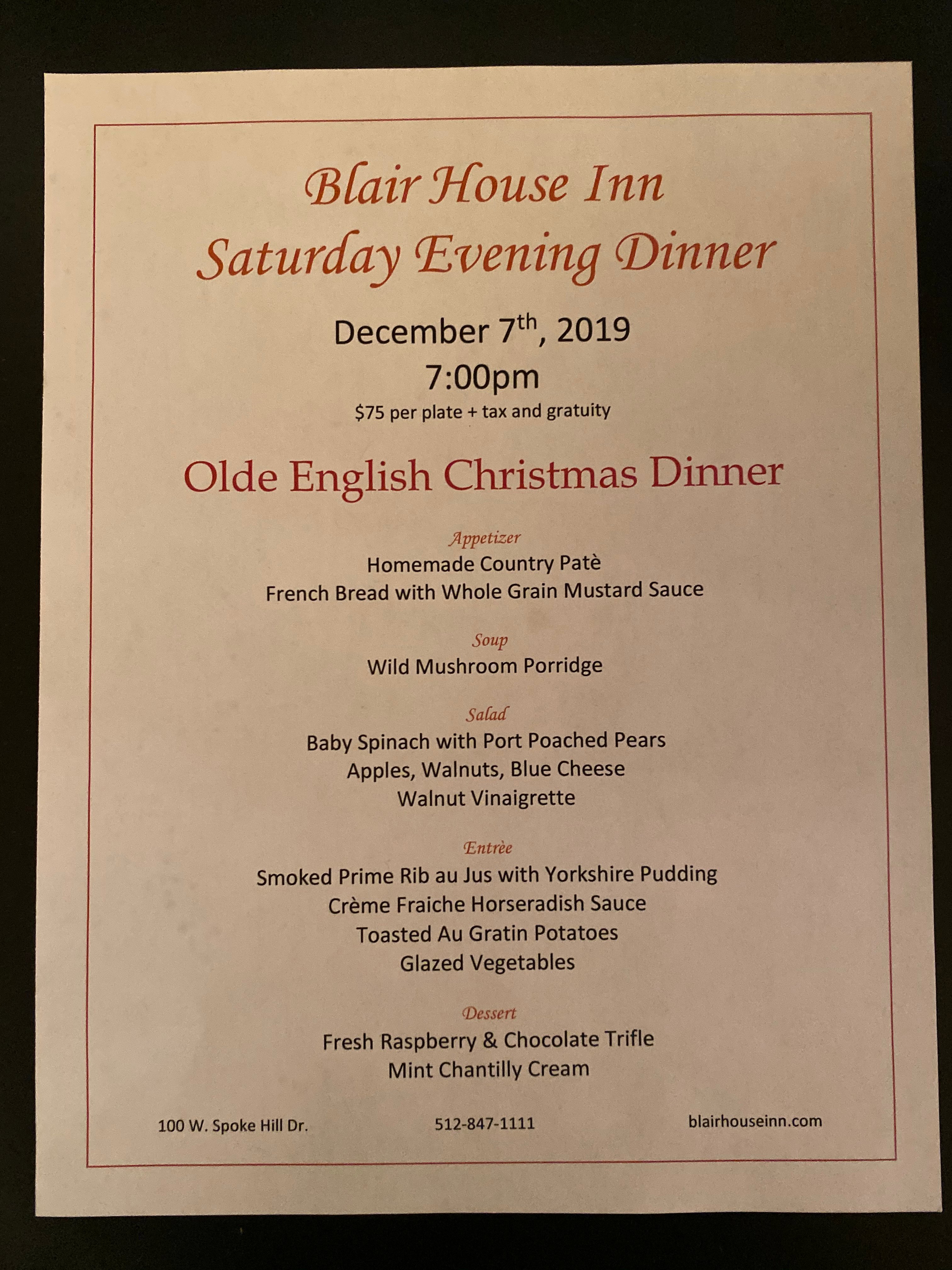 Blair House Inn-餐饮
