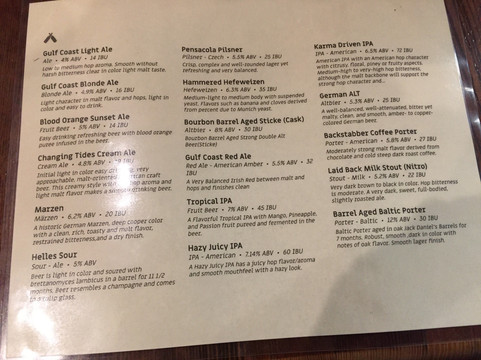 Gulf Coast Brewery-彭萨科拉必去景点