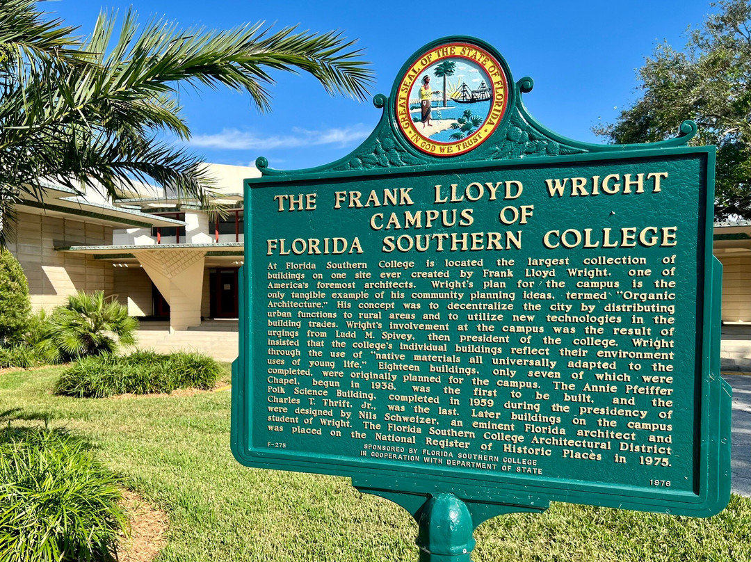 Frank Lloyd Wright at Florida Southern College-莱克兰必去景点