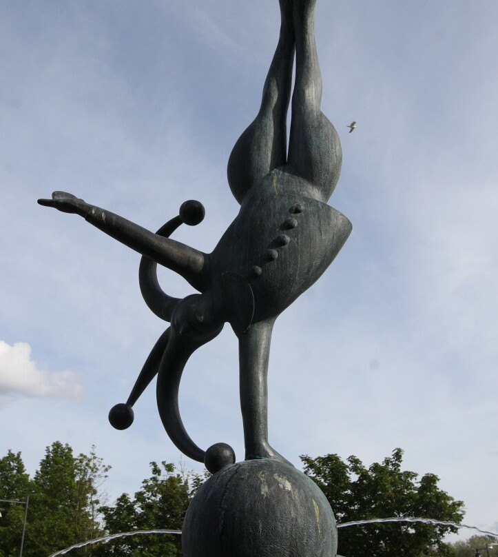 Sculpture de la fontaine Gycklaren-法伦必去景点