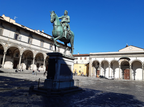 Piazza Della Santissima Annunziata-佛罗伦萨必去景点
