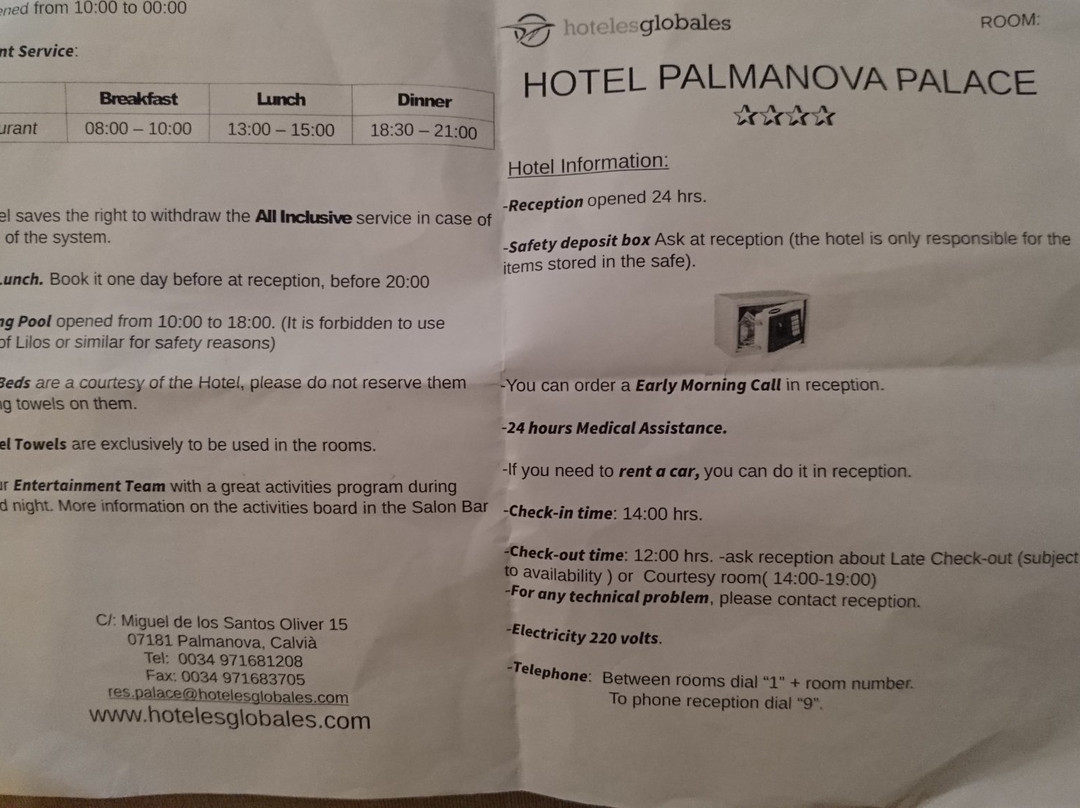 Globales Palmanova Palace主图