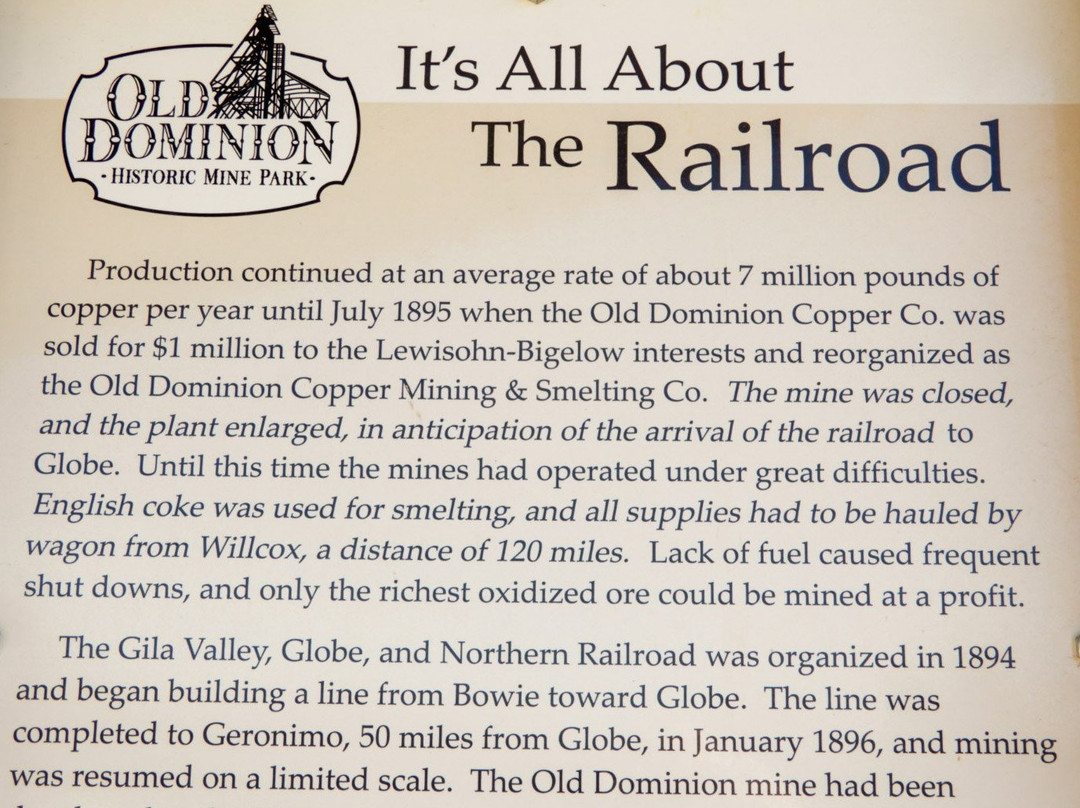 Old Dominion Historic Mine Park-Globe必去景点