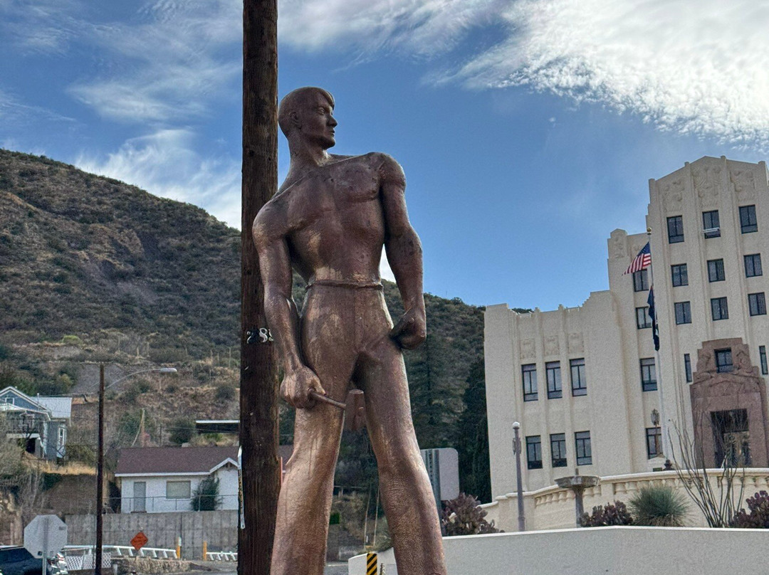 Virile Copper Miner Statue