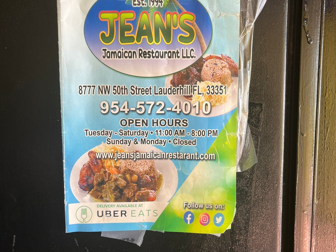 Jean's Jamaican Restaurant and Bakery