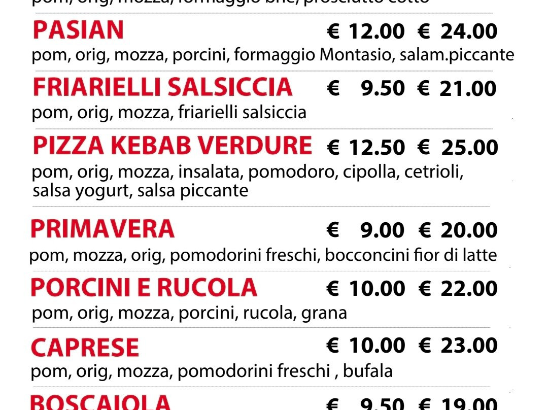 Pizzeria Trancio d'Oro Kebab