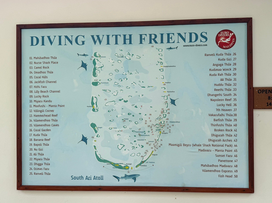 Euro-Divers Vilamendhoo-维拉蔓豪岛必去景点