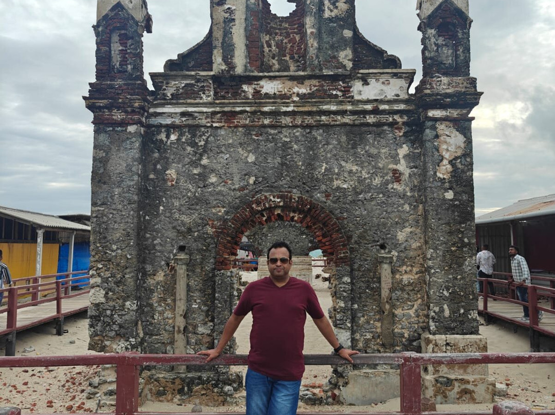 Ruined Temple/Church of Dhanushkodi-Rameswaram必去景点