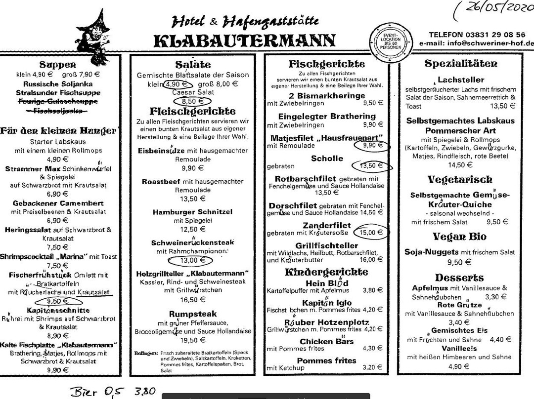 Pension und Hafenkneipe Klabautermann主图