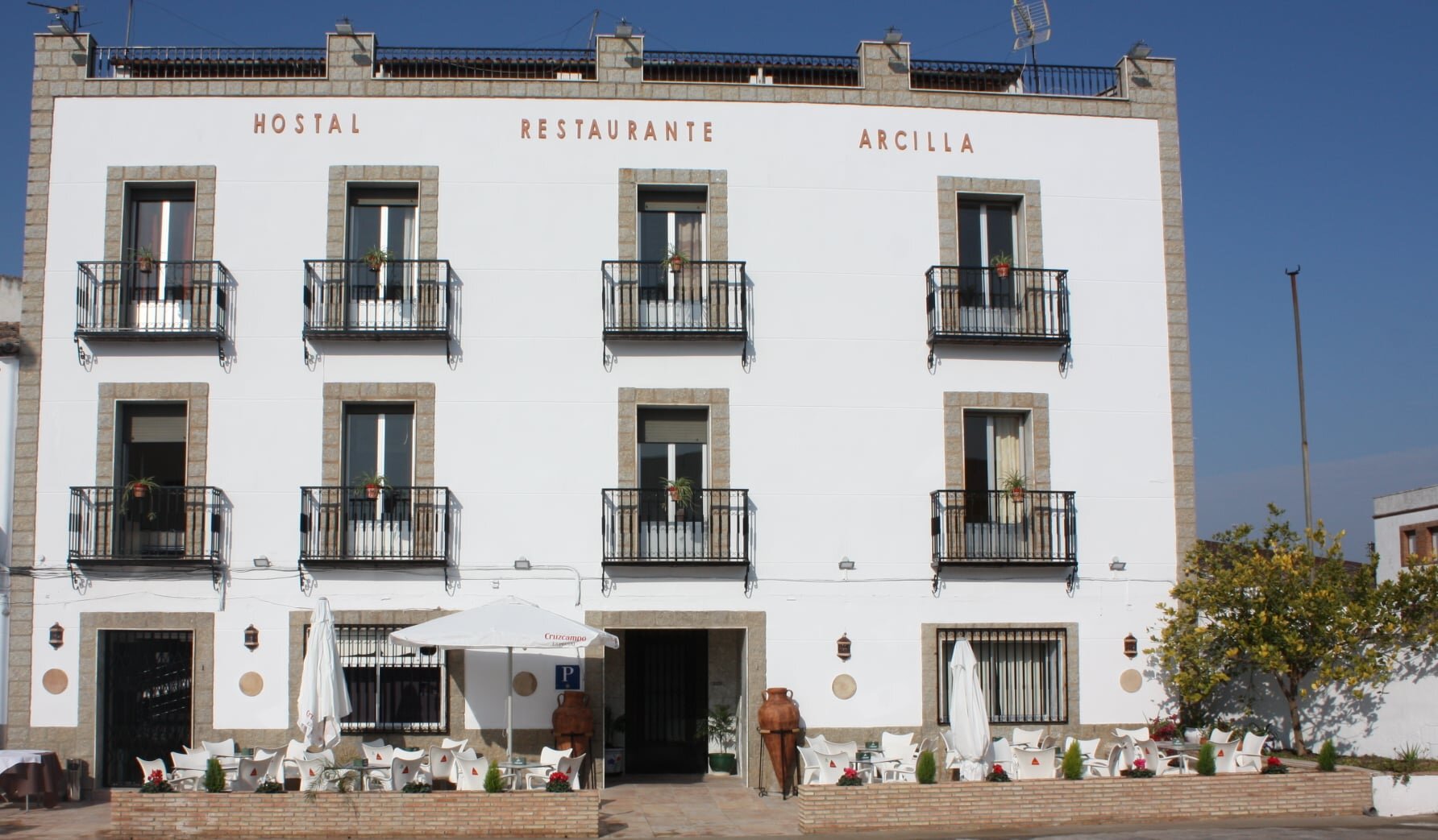Hostal Restaurante Arcilla-浴室