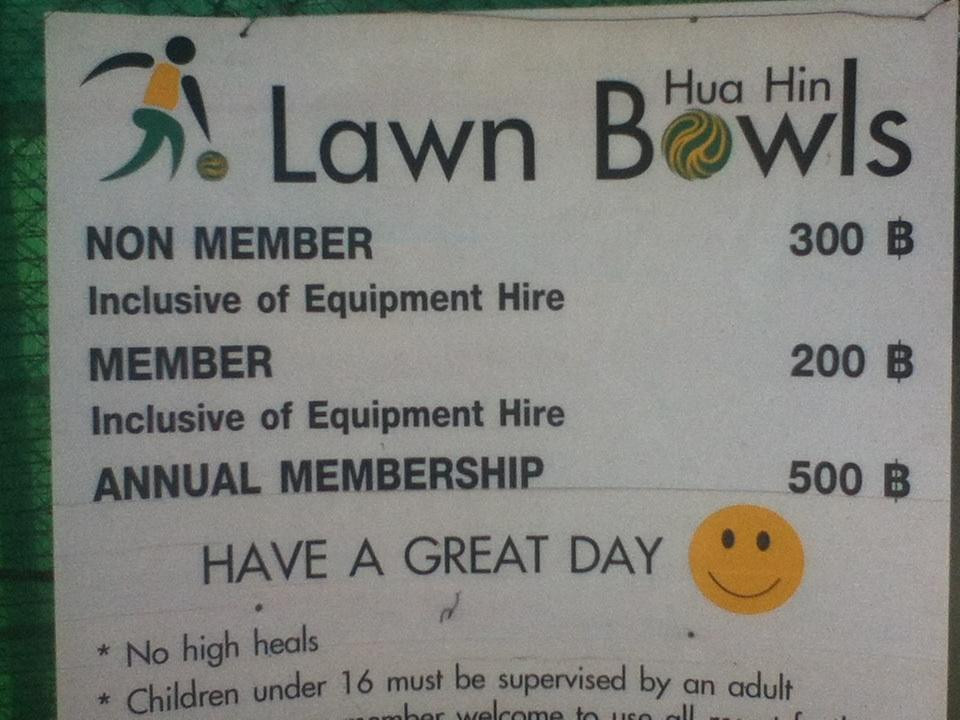 Hua Hin Lawn Bowls-华欣必去景点