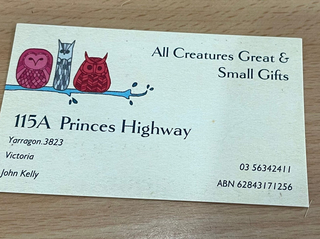 All Creatures Great And Small Giftware-Yarragon必去景点