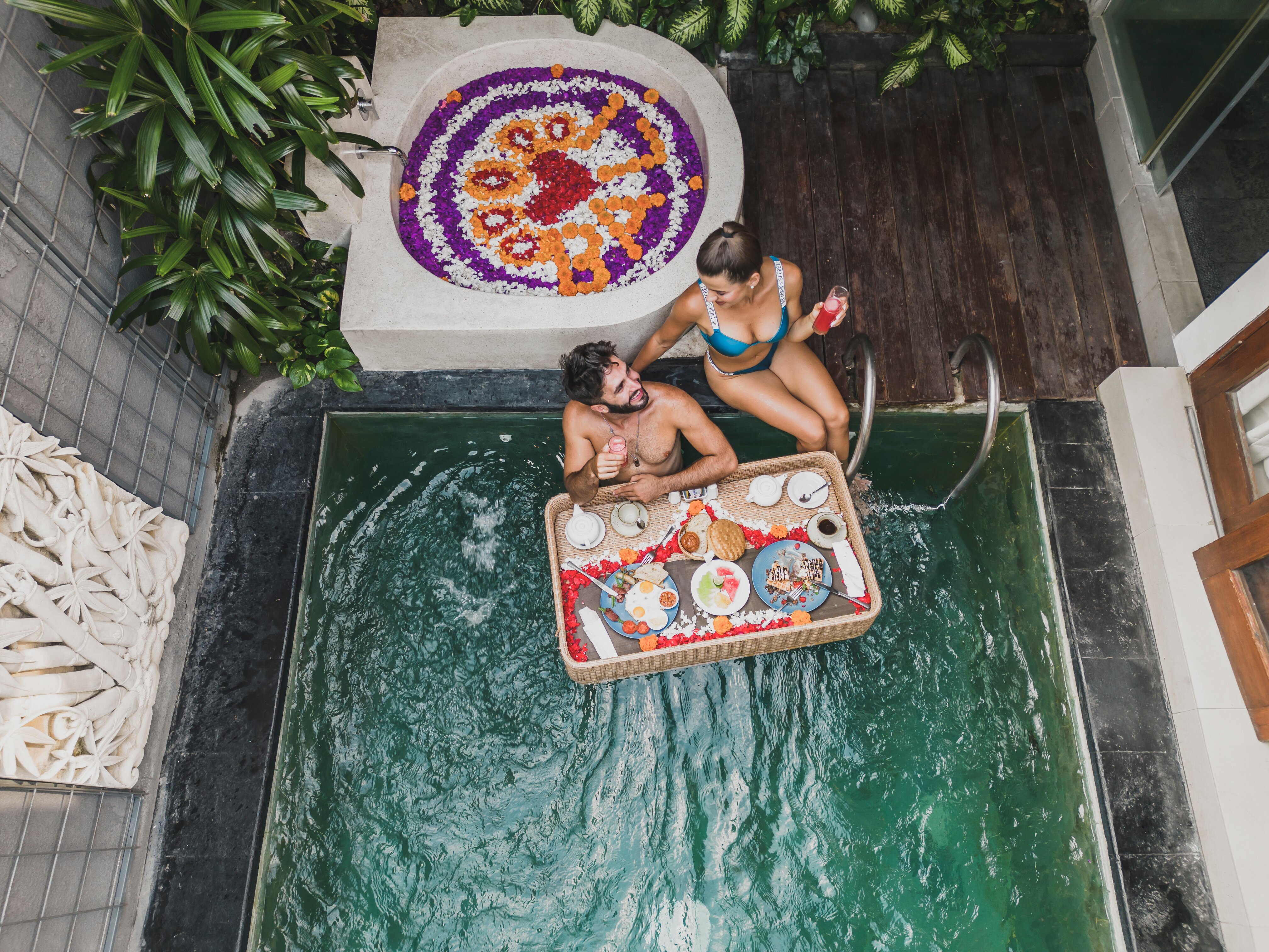 巴厘岛可日雅马哈别墅酒店-泳池