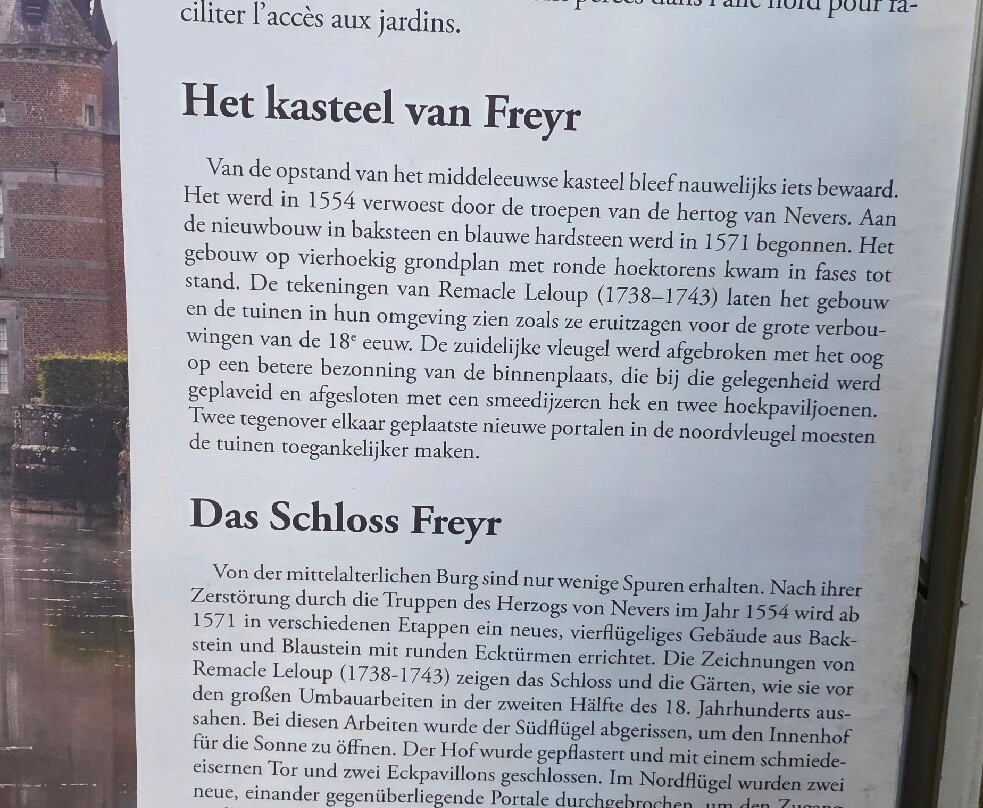 Château de Freyr景点图片