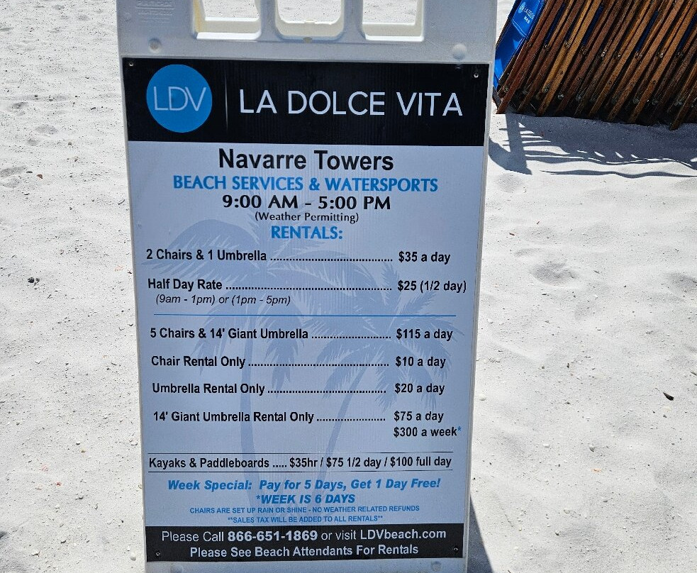 Lazy Days Beach Service & La Dolce Vita-彭萨科拉海滩必去景点