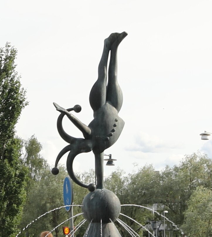 Sculpture de la fontaine Gycklaren-法伦必去景点
