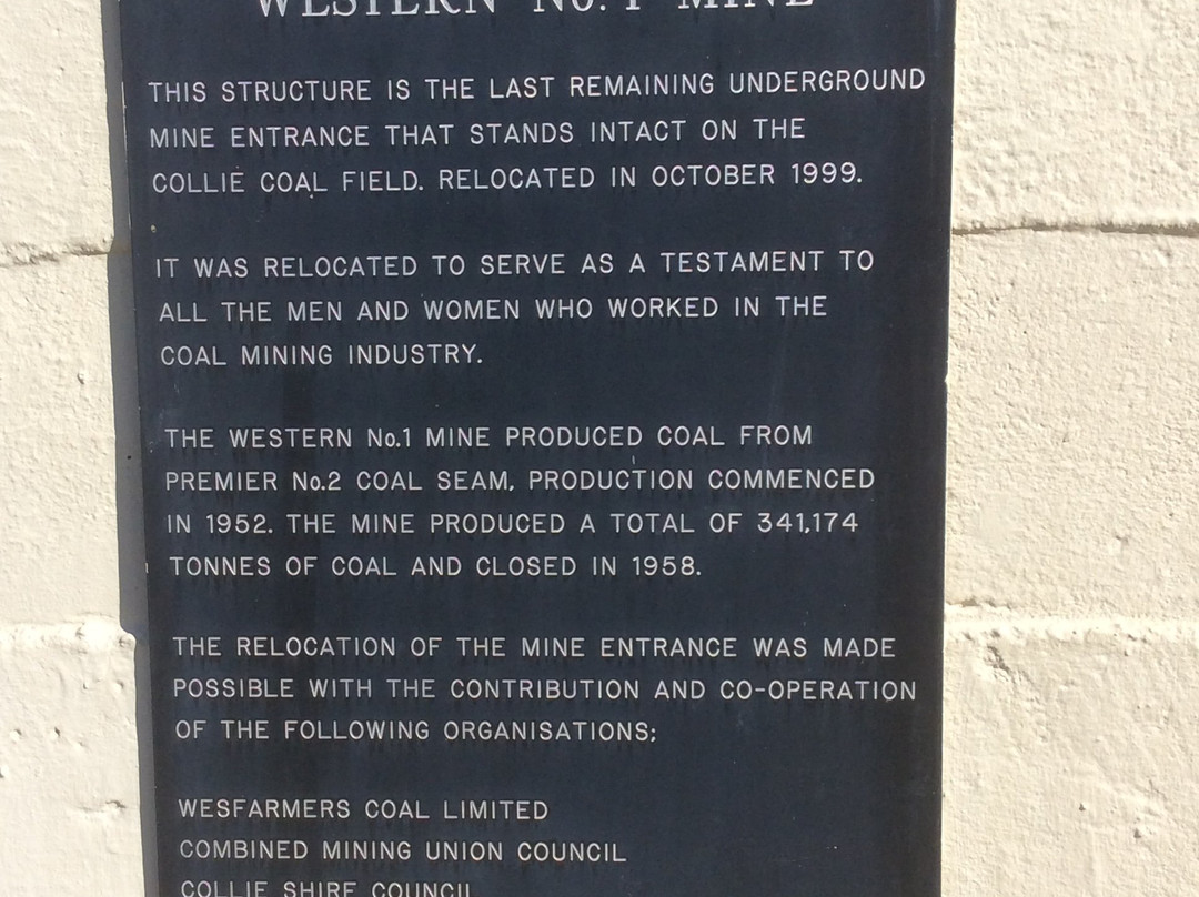 Memorial Coal Arch-Collie必去景点