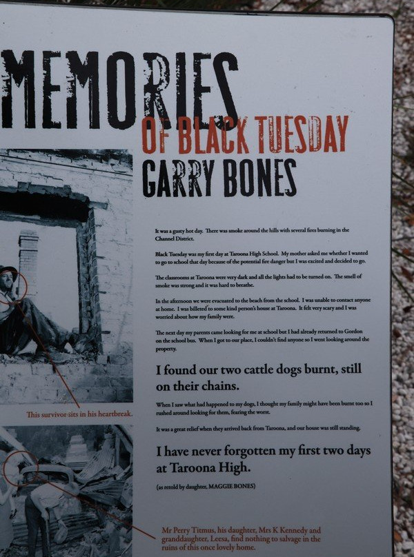 Snug Bushfire Memorial-Snug必去景点