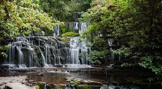 Purakaunui Falls景点图片