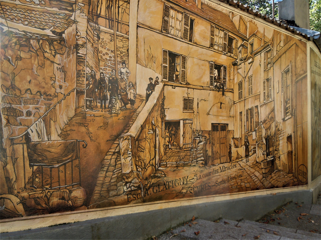 Fresque Sente d'Avril - La Cour des Miracles