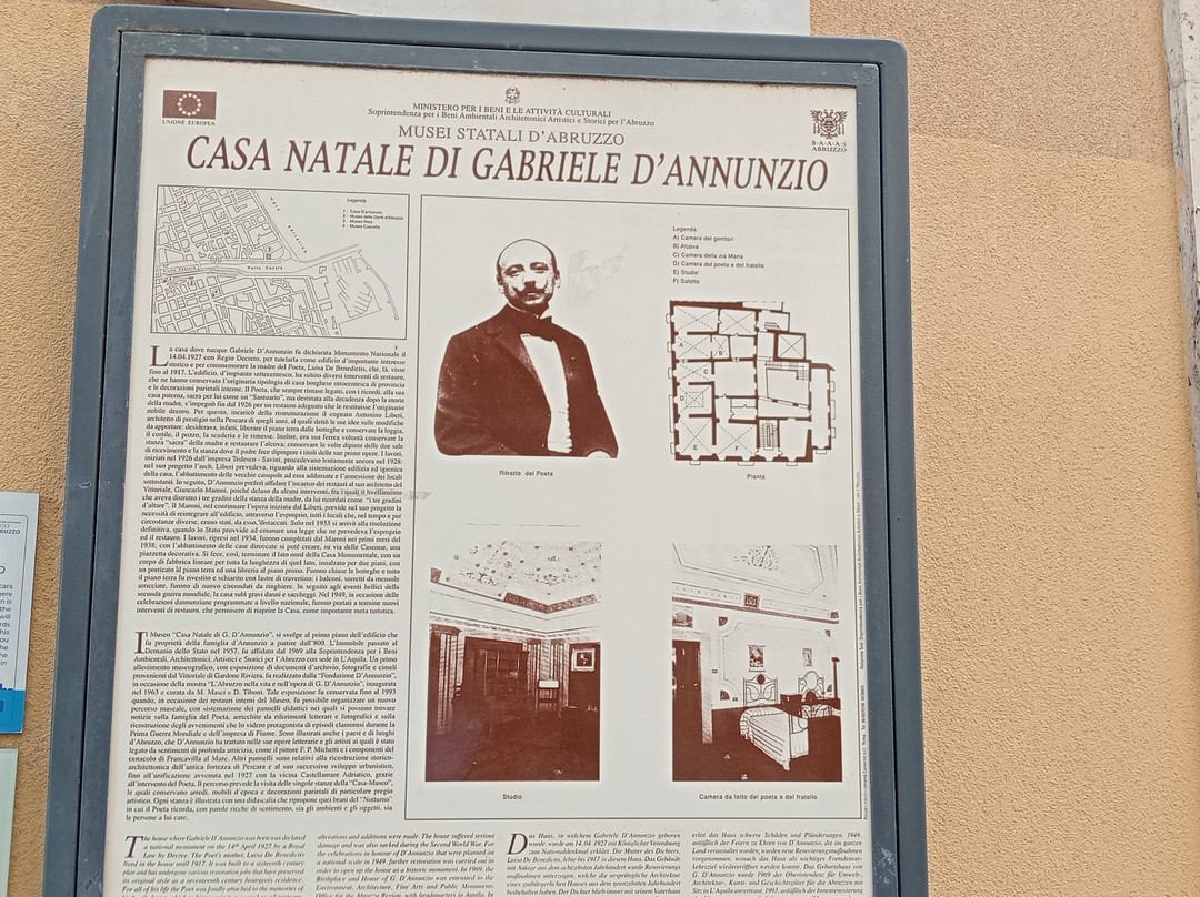 Museo Casa Natale di Gabriele d'Annunzio景点图片