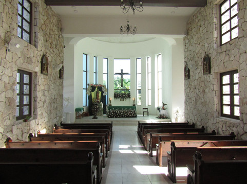Capilla Santa Cruz-San Miguel de Cozumel必去景点