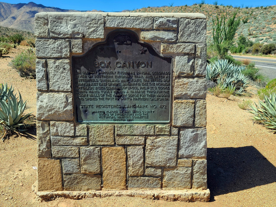 Box Canyon Historical Marker景点图片