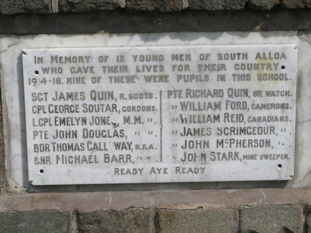 South Alloa War Memorial-南昆斯费里必去景点