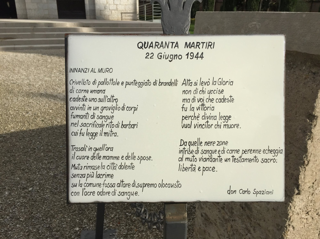 MAUSOLEO DEI 40 MARTIRI-古比奥必去景点