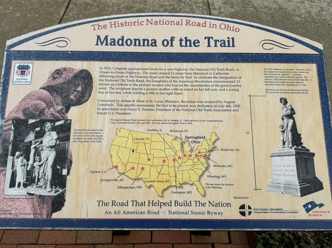 Madonna of the Trail-斯普林菲尔德必去景点