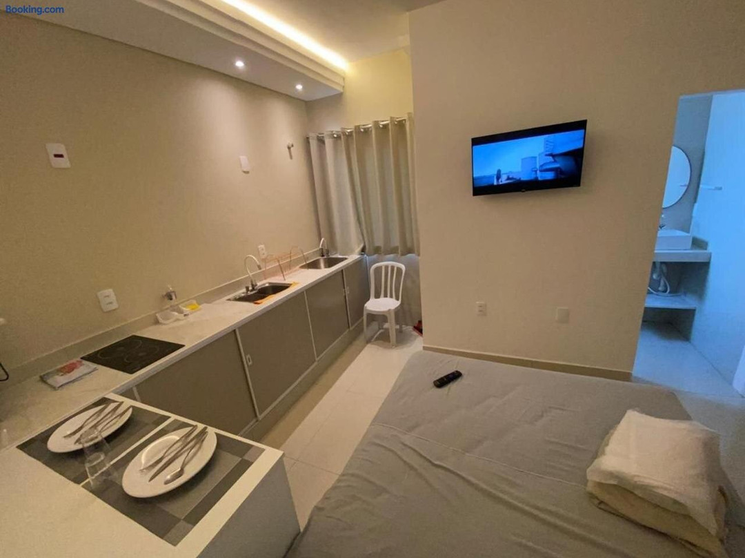 Somos Kitnet Hotel Digital mobiliado com cozinha