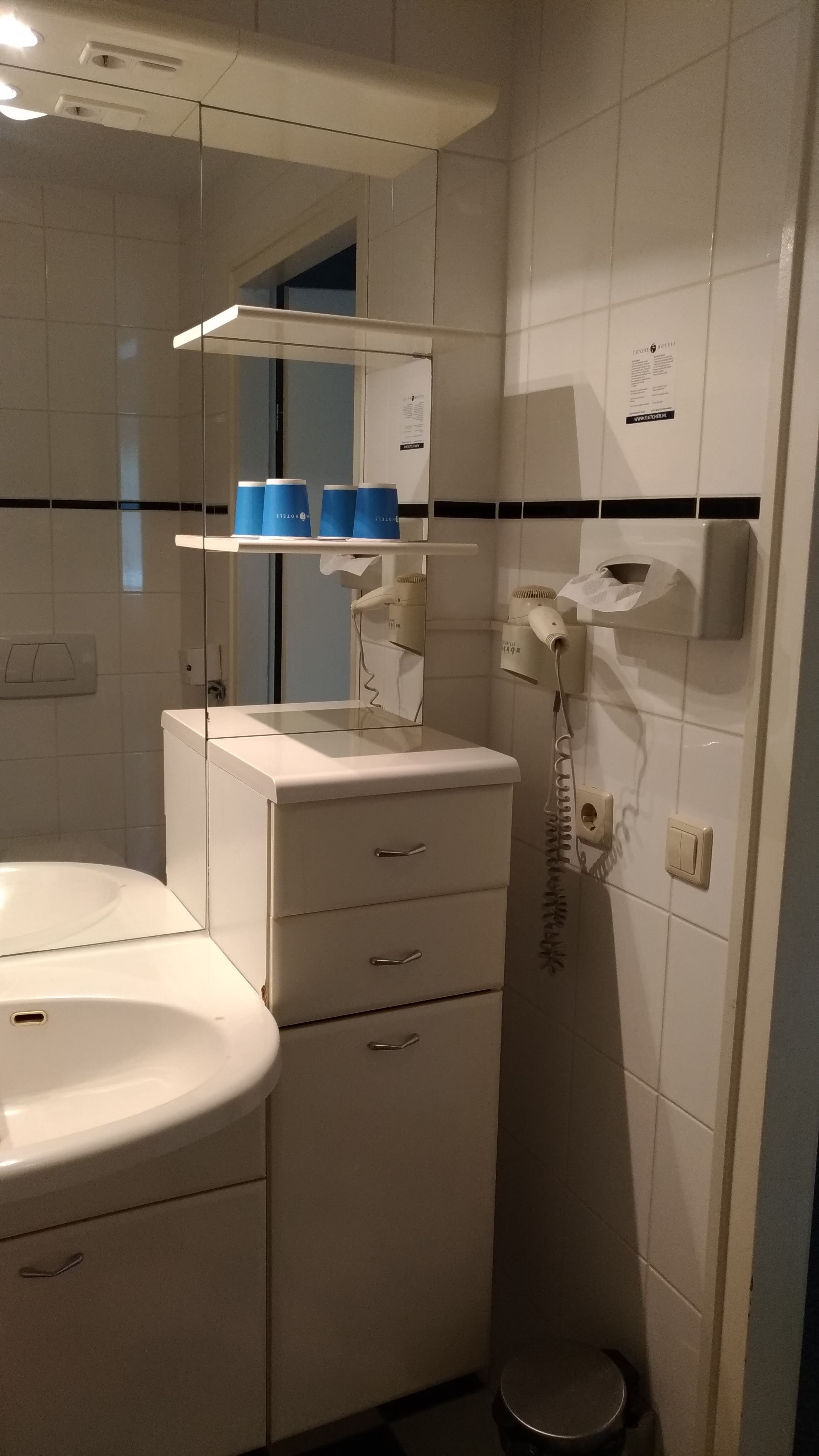 Fletcher Hotel-restaurant Spaarnwoude-浴室