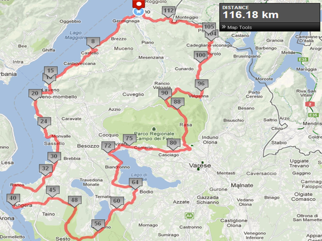 Tour Dei Sette Laghi-Laveno-Mombello必去景点