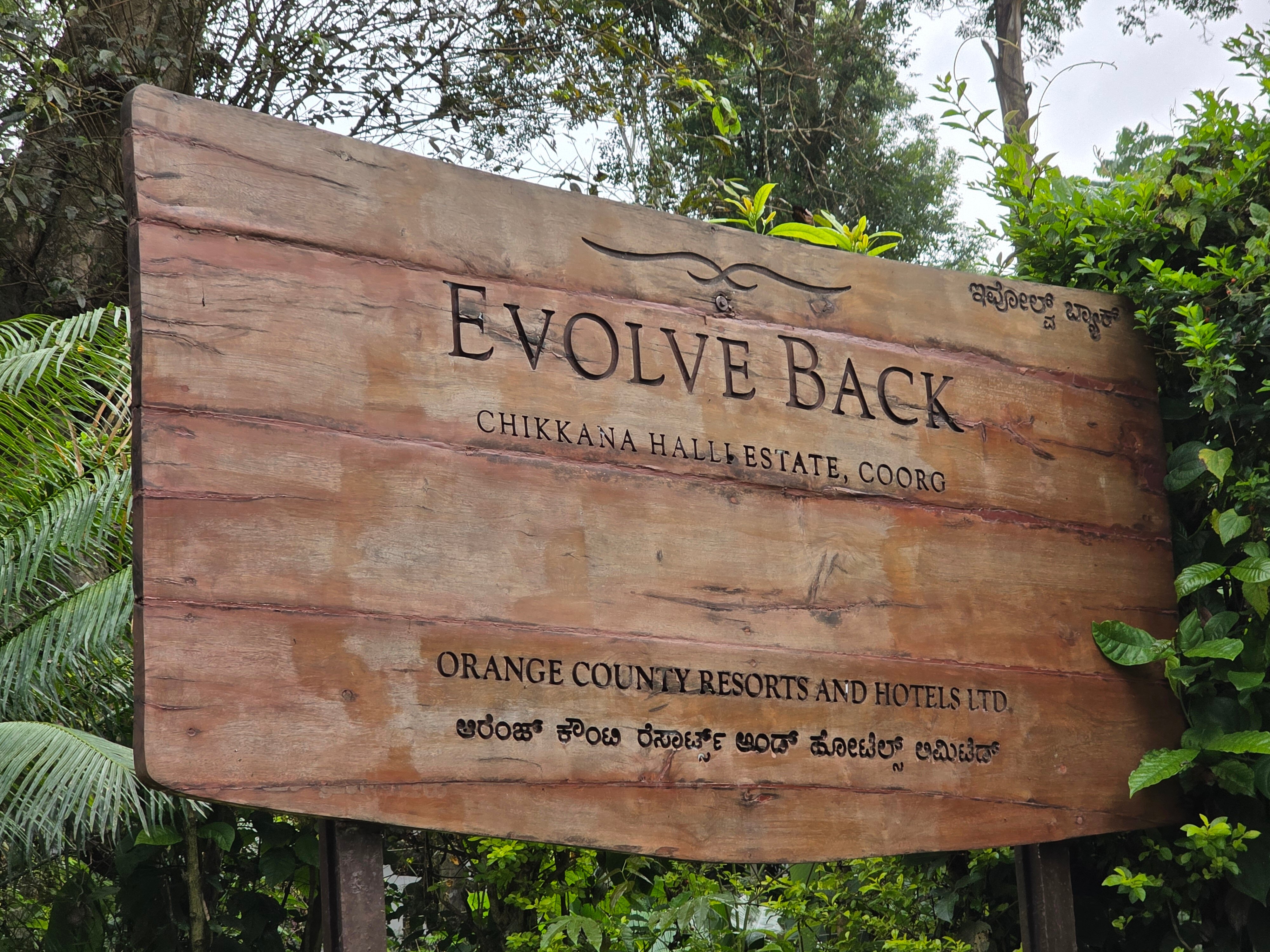 Evolve Back, Coorg-官方