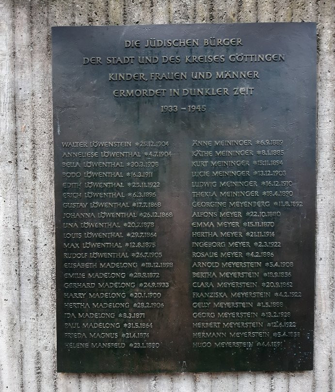 Memorial to the former Gottingen Synagogue-哥廷根必去景点