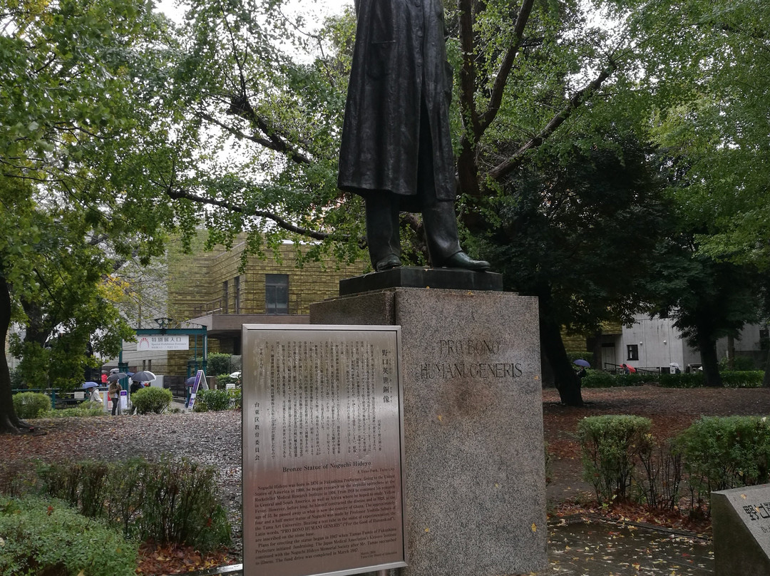 Hideyo Noguchi Statue-Uenokoen必去景点