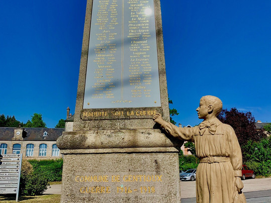 monument aux morts de Gentioux-Gentioux-Pigerolles必去景点