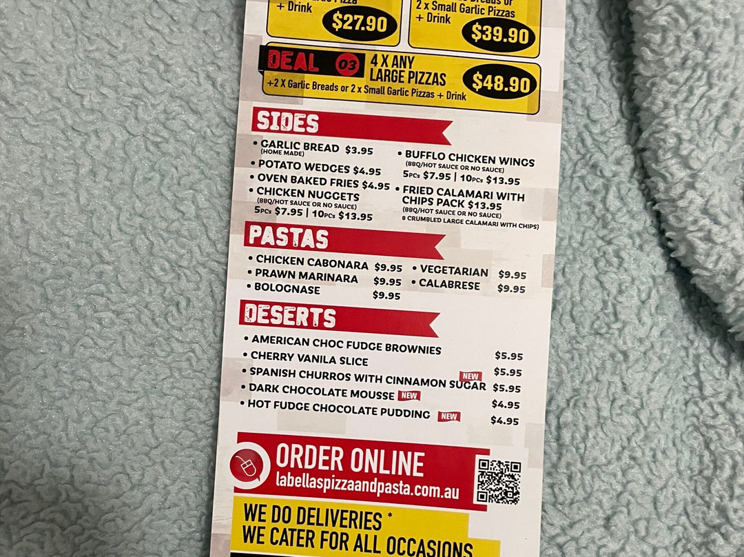 La Bella's Pizza and Pasta