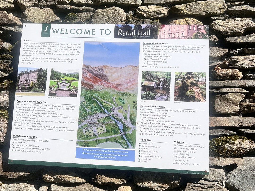 Rydal Hall Gardens景点图片