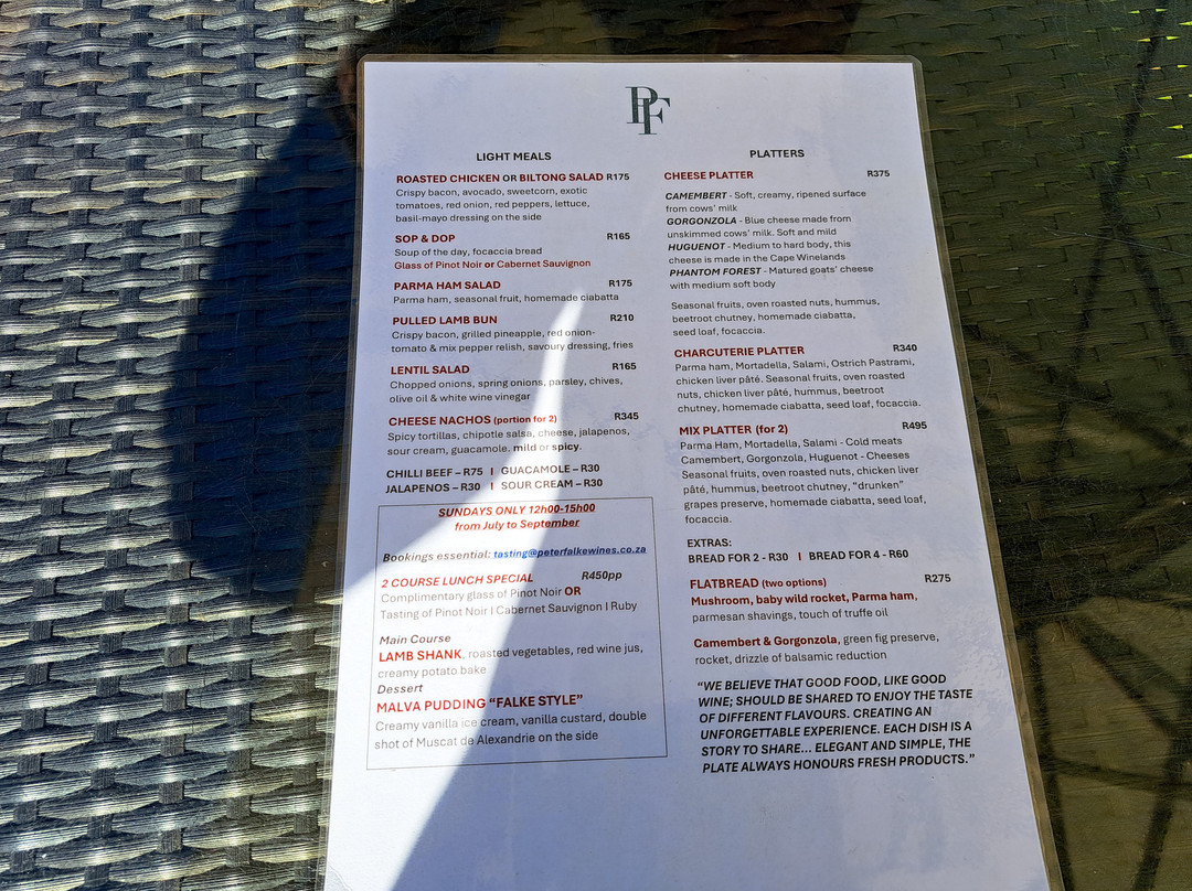 Peter Falke Winery-斯泰伦博斯必去景点