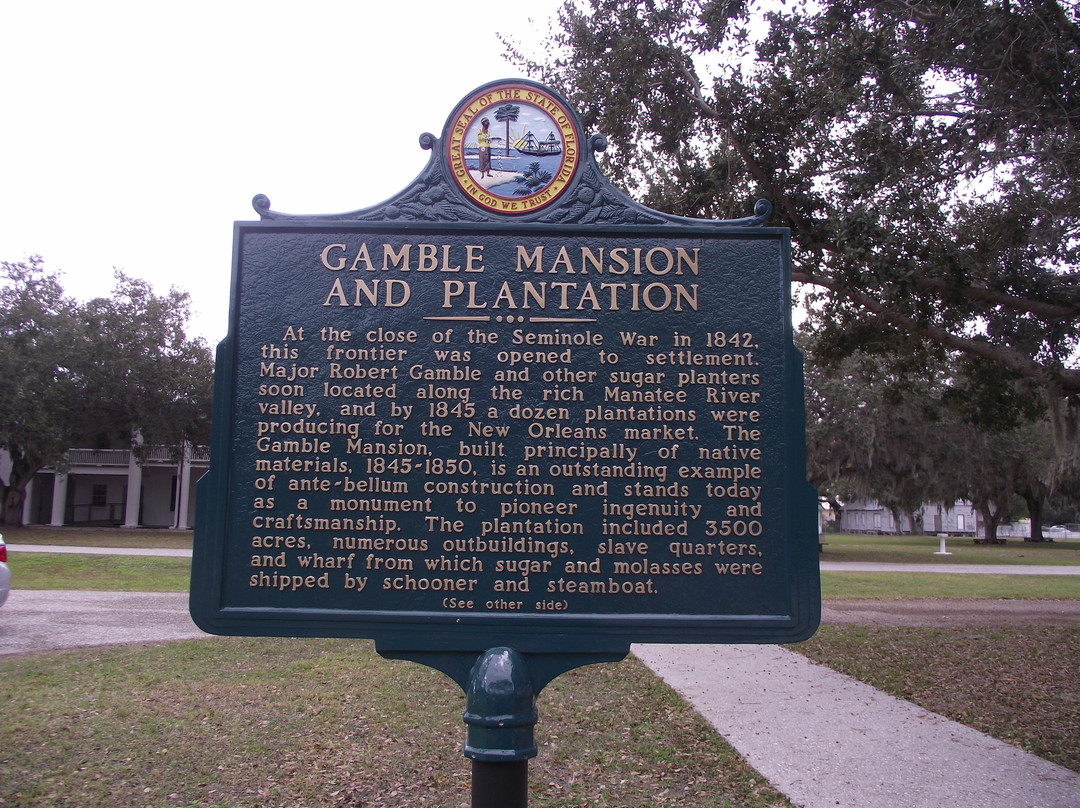 Gamble Plantation Historic State Park景点图片