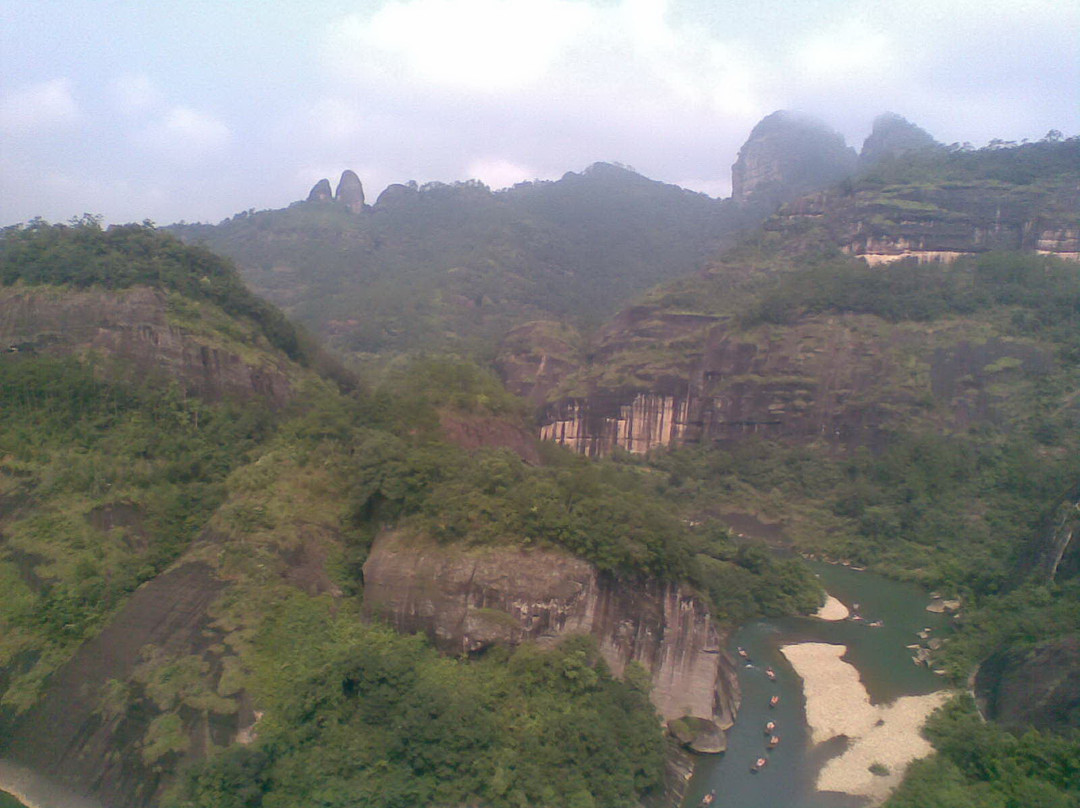 九曲溪竹筏漂流景点图片