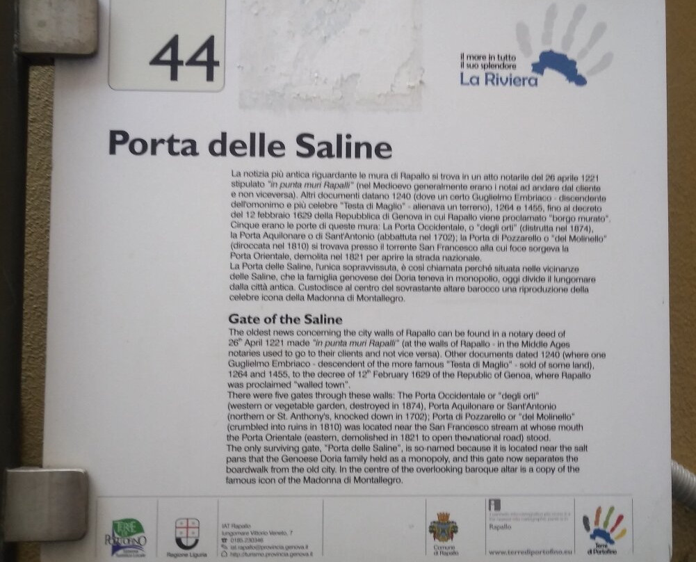 Porta delle Saline-拉帕洛必去景点