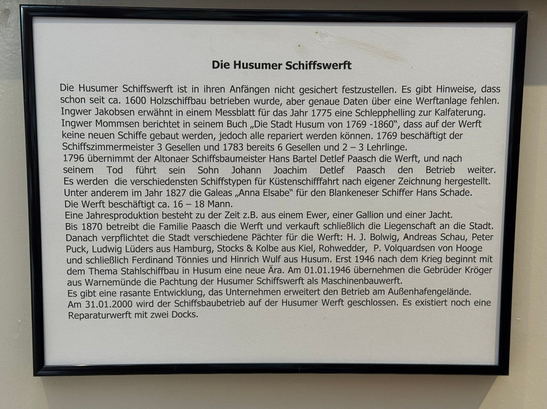 Schiffahrtsmuseum Nordfriesland-Husum必去景点