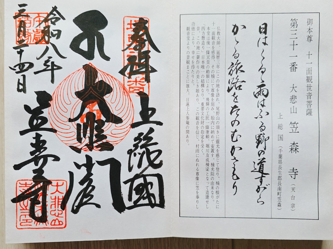 Kasamori-ji Temple-长南町必去景点