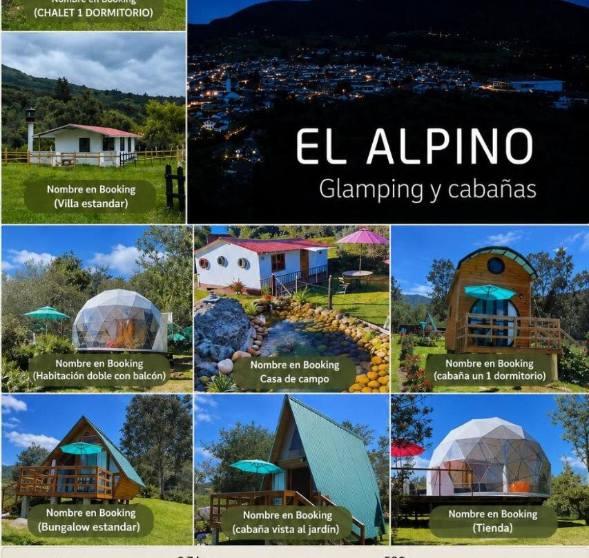 Glamping, Cabaña & Camping El Alpino