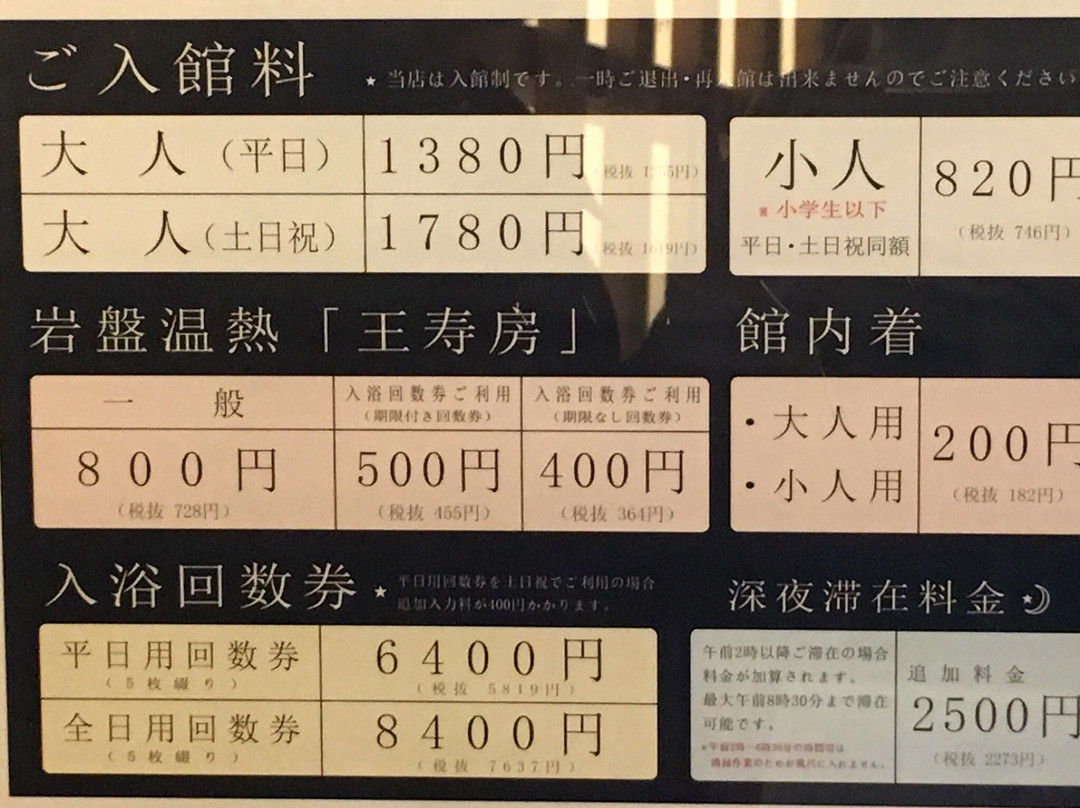 Ofuro no Osama, Oimachi-品川区必去景点