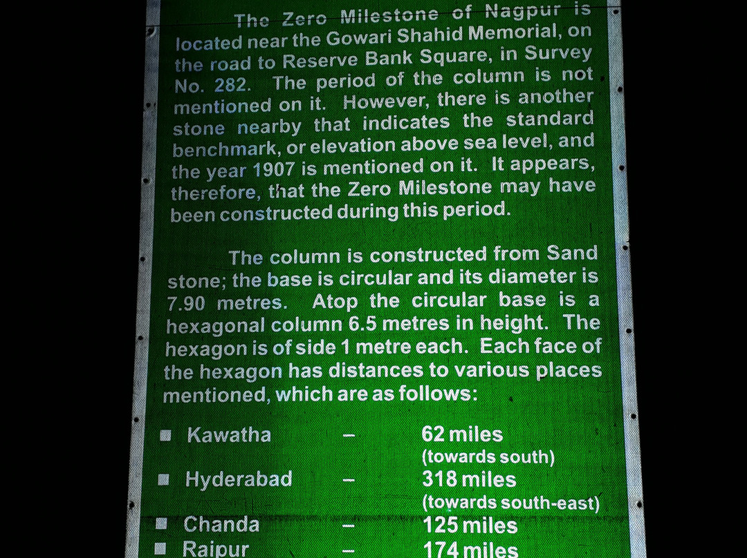 Zero Mile Marker-那格浦尔必去景点